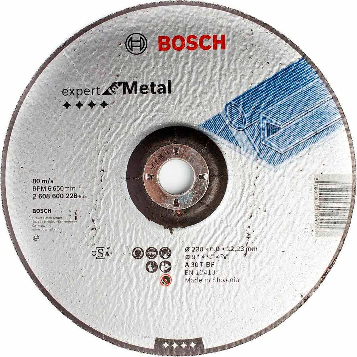 Круг шлифовальный по металлу Bosch Expert for Metal 230х6x22.2мм — Фото 1